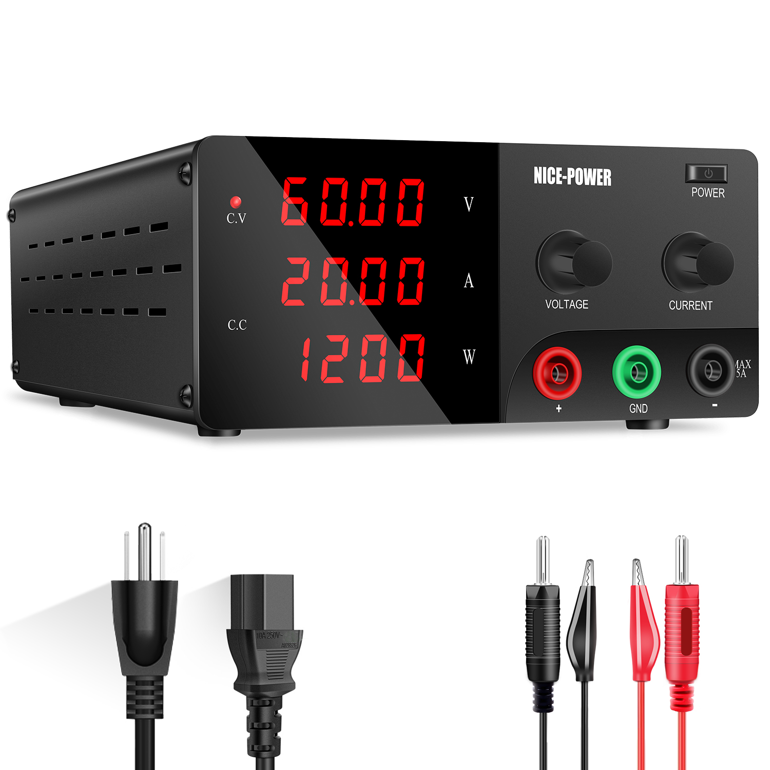 High Power 60V 20A Bench Power Supply - 30V 30A Laboratuvar Tezgahı Güç Kaynağı