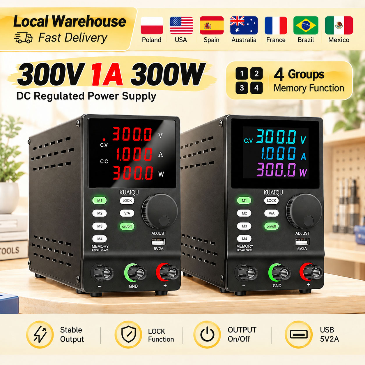 KUAIQU 300V 1A 300W DC Güç Kay - Switching Dc Power Supply 300V 1A incelemesi ve fiyatı